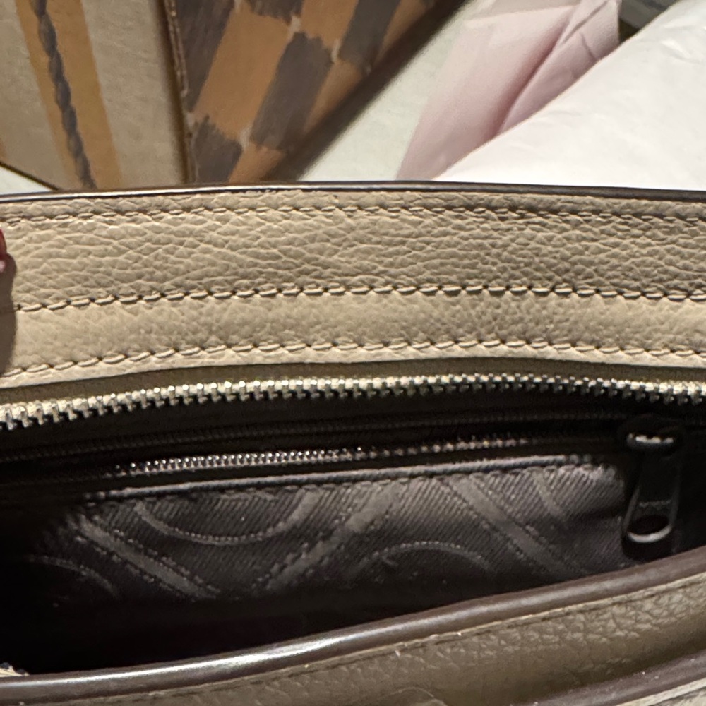 Brighton Taupe Crossbody with Woven Accents - Picture 5 of 10